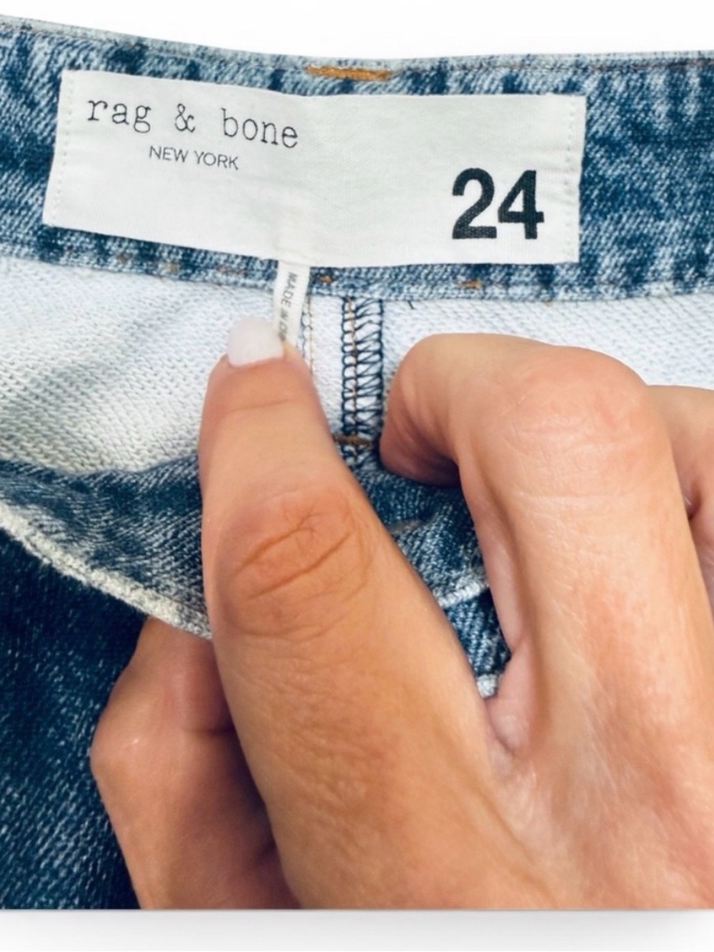 rag & bone Miramar Sofie Ankle Wide Leg Jeans in Kimber - size 24 - Picture 8 of 9